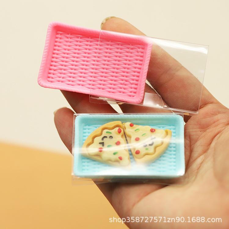 Doll House Simulation Mini Rattan Plate Pastry Plate Pull Plate Accessories Mini Food Play Tableware Play House Small Toys