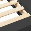Bed Frame Black 75x190 cm Particleboard