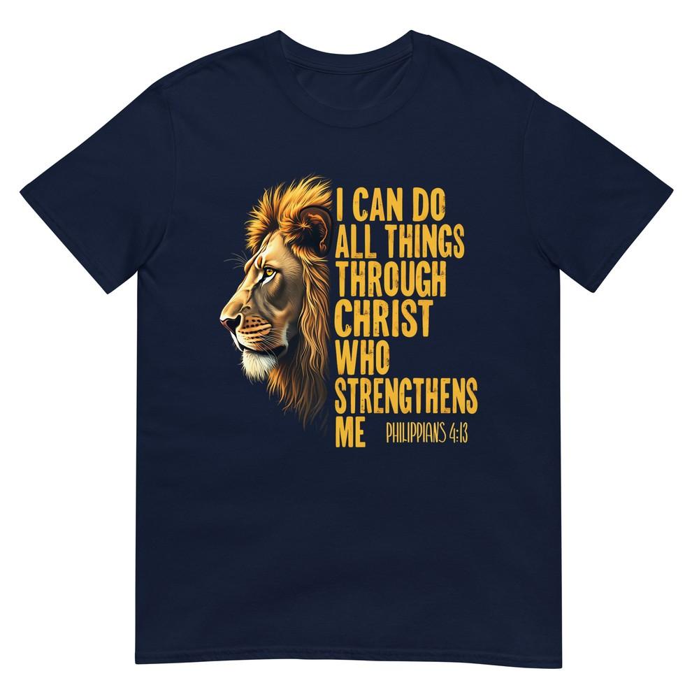 Philippians 413 Religious Lion Strengthens Christian 0haldo TShirt S