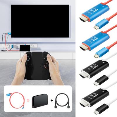 For Switch 2 HD Projection Cable Portable Base NS2 Docking Dock Type C To HDMI Cable Converter TV External Direct Display Adapte