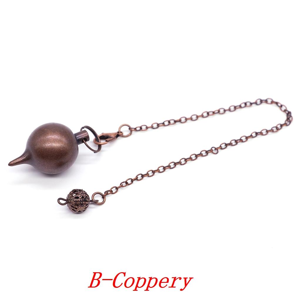 Metal Pendulum For Dowsing Divination Pendulos Spiral Cone Gold Color Copper Radiesthesia Pendulums Healing Pendule