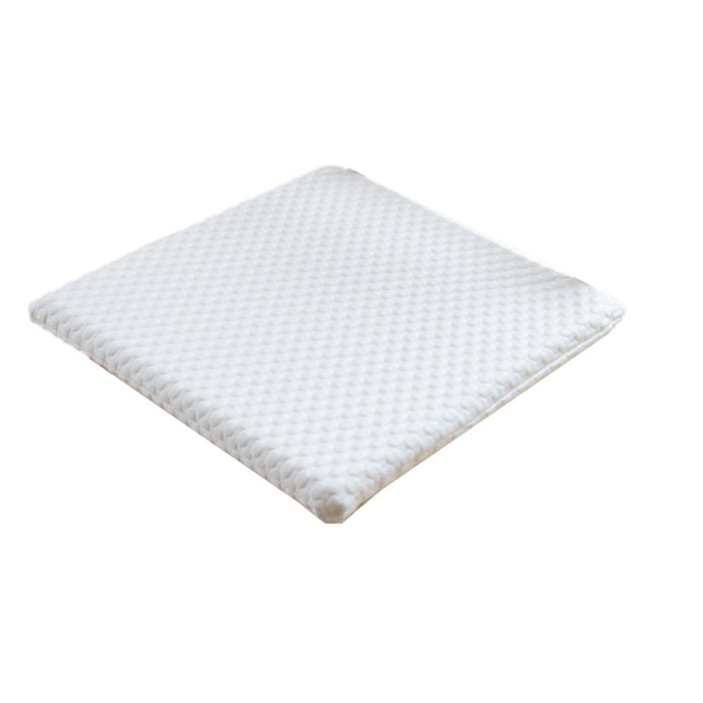 

45D Sponge Summer Seat Mat Breathable Ergonomic Support Cushion Camping білий