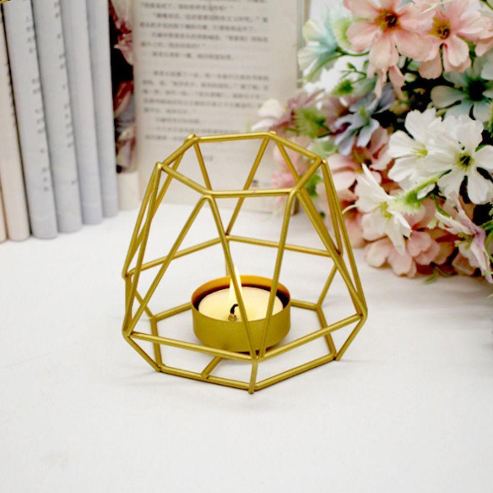 Creative Craft Candelabra Wrought Iron Candlestick Aromatherapy Candle Stand  Atmosphere