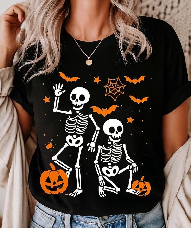 

GILDAN Tee Slightly Subtle Anti Trump Halloween Skeleton Shirt, Funny Trump FDT Unisex T-Shirt XXXL