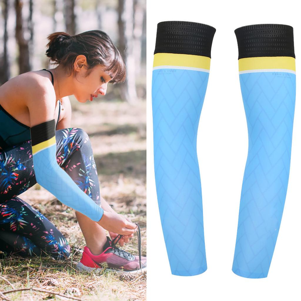 BOODUN 1Pair Outdoor Sunscreen Oversleeve Arm Sleeves for Driving Hiking Running CyclingL XL