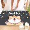 Non-Slip Cartoon Door Mat: Absorbent Entryway, Bedroom, and Bathroom Rug