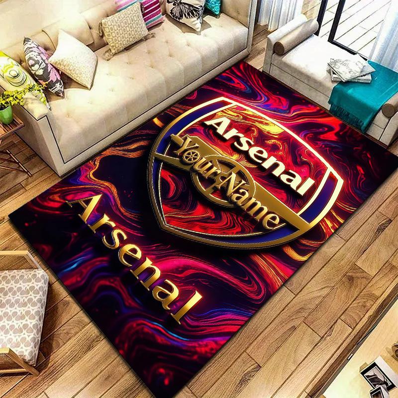 Arsenal F Custom Name Carpet Rug For Living Room Bedroom Home Sofa Decoration Kids Play Nonslip Floor Mat