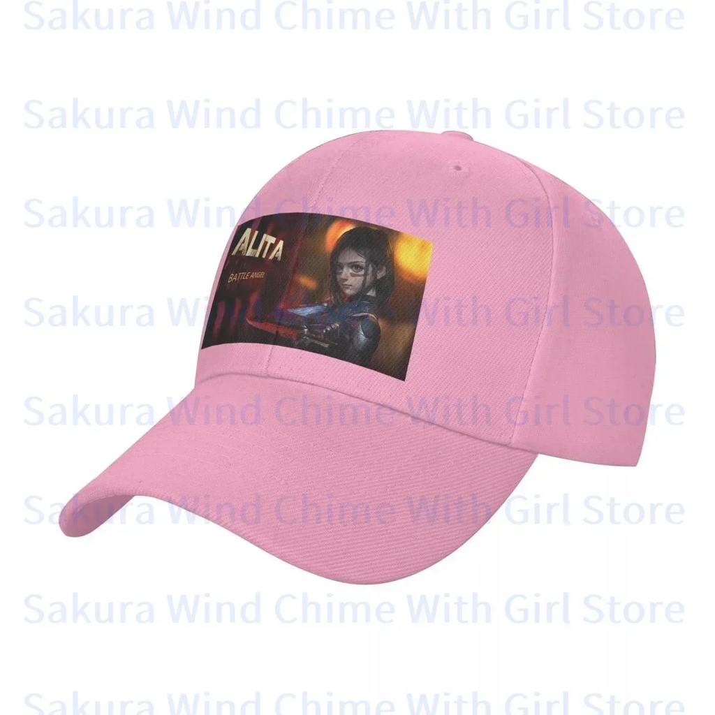 Fashion Alita Battle Angel Baseball Cap for Unisex POLYESTER Hats Adjustable Hat Casual Truck Driver Hat