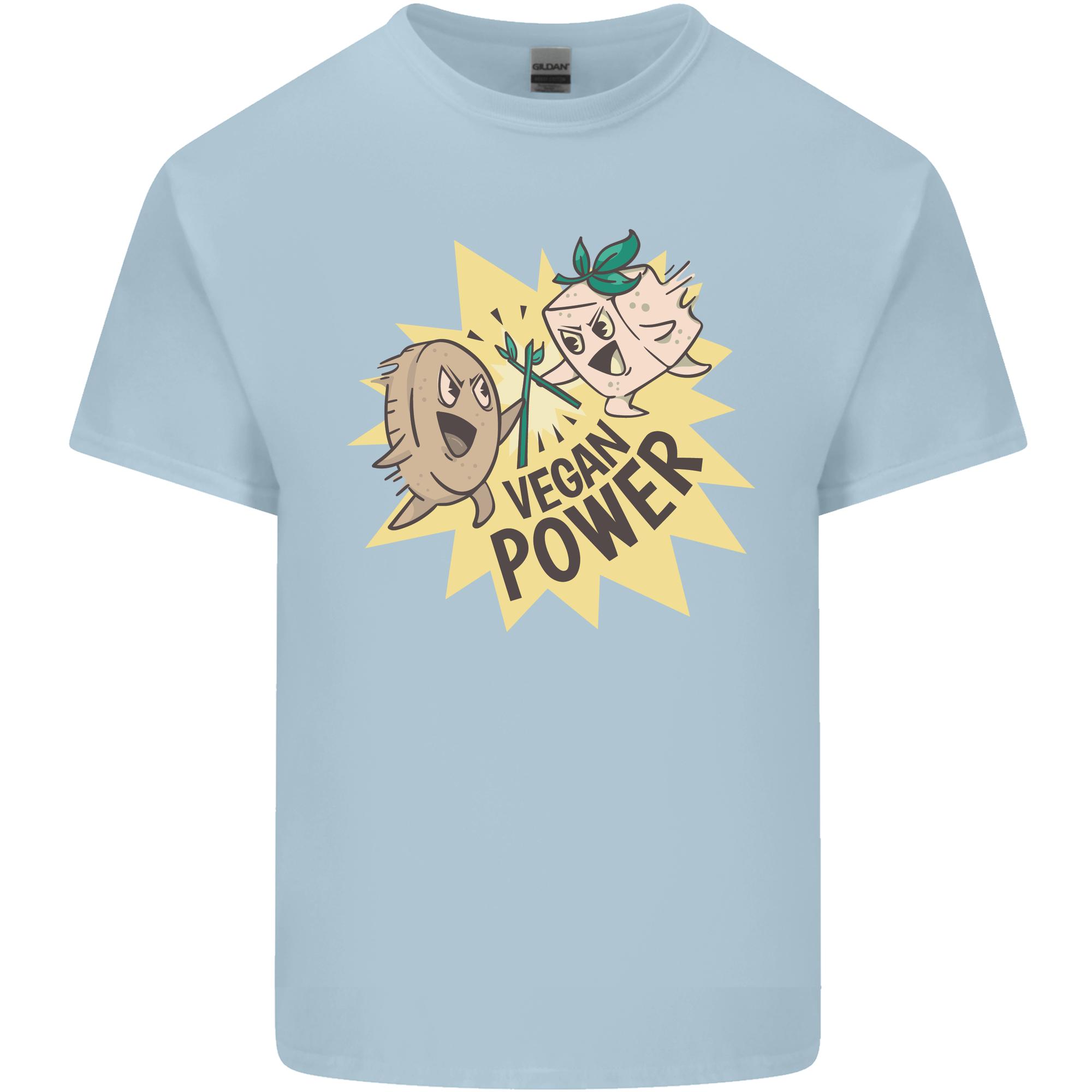 Vegan Power Funny Unisexs Light Cotton TShirt S
