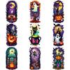 9pcs Temporary Tattoo Skeleton Halloween Bat Ghost Waterproof Long-lasting Body Stickers Tree For Children Girls Women