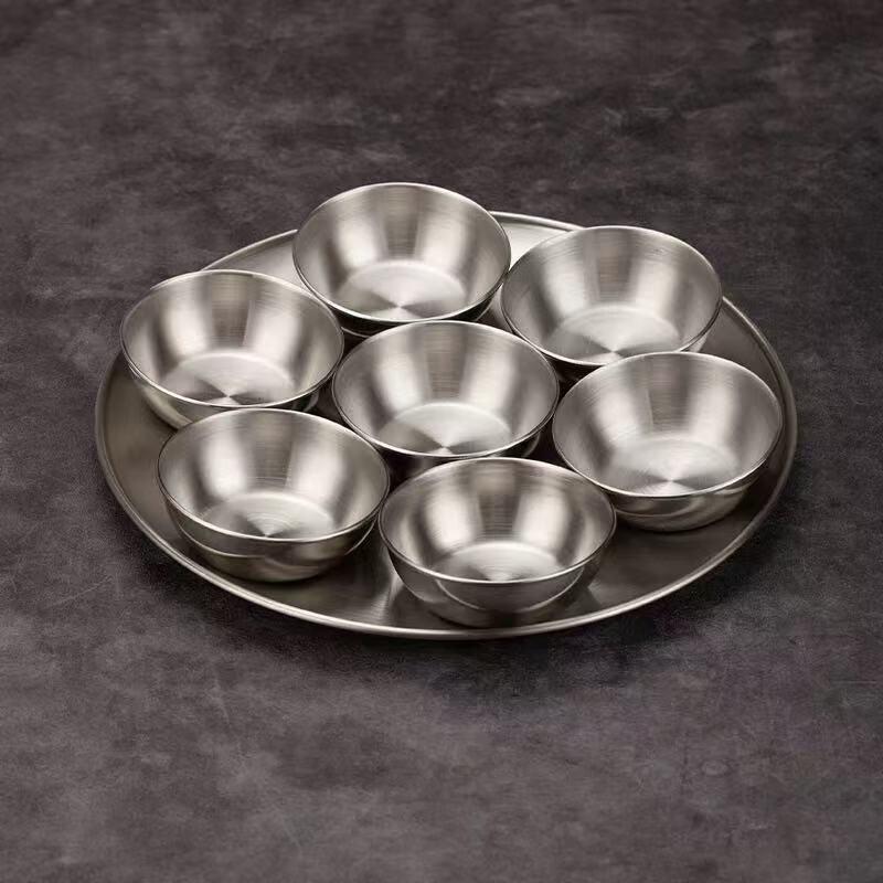 ZISIZ 304 Edelstahl 3-Fach Dip-Schale