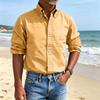 Men's Business Dress Shirt Button Down Collar Color for