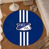 Blue White Crest Pattern Round mat Home Decor, Chair rug For livingroom,Bedroom, doormat home decor Birthday Gift Christmas Gifts