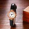 Leather Analog Display Cute Waterproof Simple Synthetic Leather Strap Quartz Leisure Business Fashion Accessory Day Gift for Her Women's Watch -