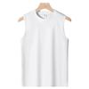QICED Cotton Men's Vest Summer Loose Sports Fitness Shoulders Sleeveless T-shirt
