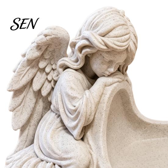 Detailed Carving Tray Ornament Angel Figurine Key Tray, Faux Stone Catchall Decorative Shape for Keys Desktop Storage Dish Entryway Table Home