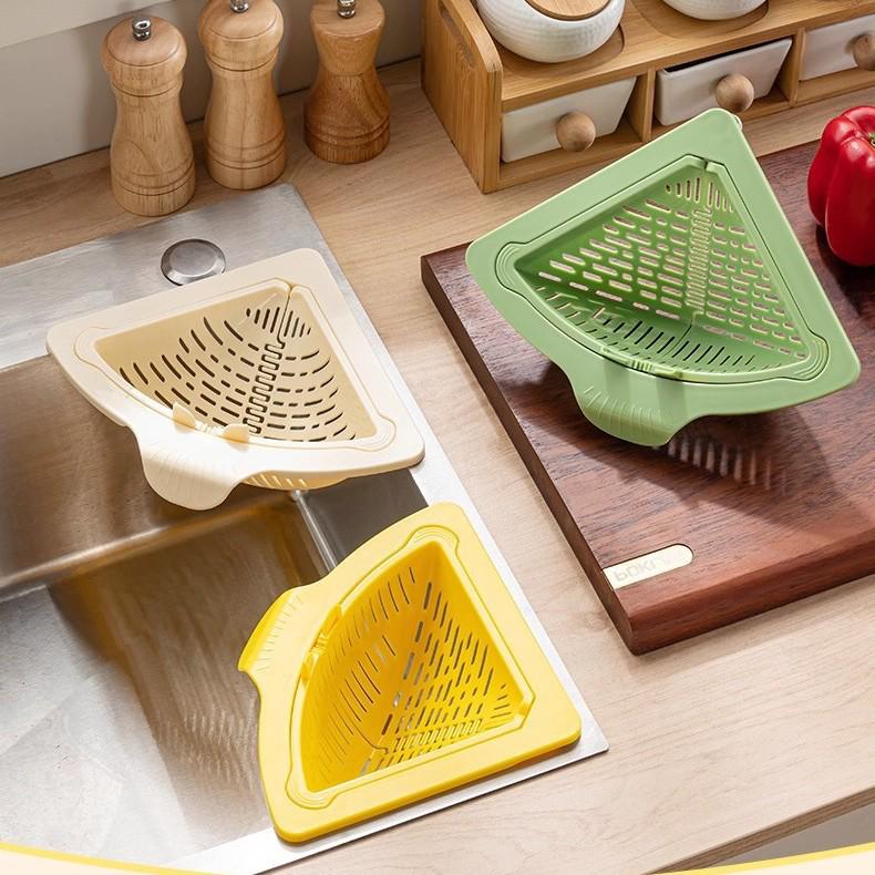 Multifunctional Kitchen & Bathroom Drain Basket: Filter Net, Vegetable & Fruit Washing, Rice Sieve, Water Leak Rack.