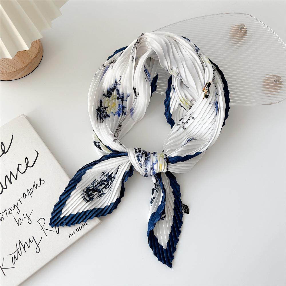 70cm Fold Square Scarf Women Spring Summer Fashion Bandanas Bag Hat Head Hair Shawl Wraps