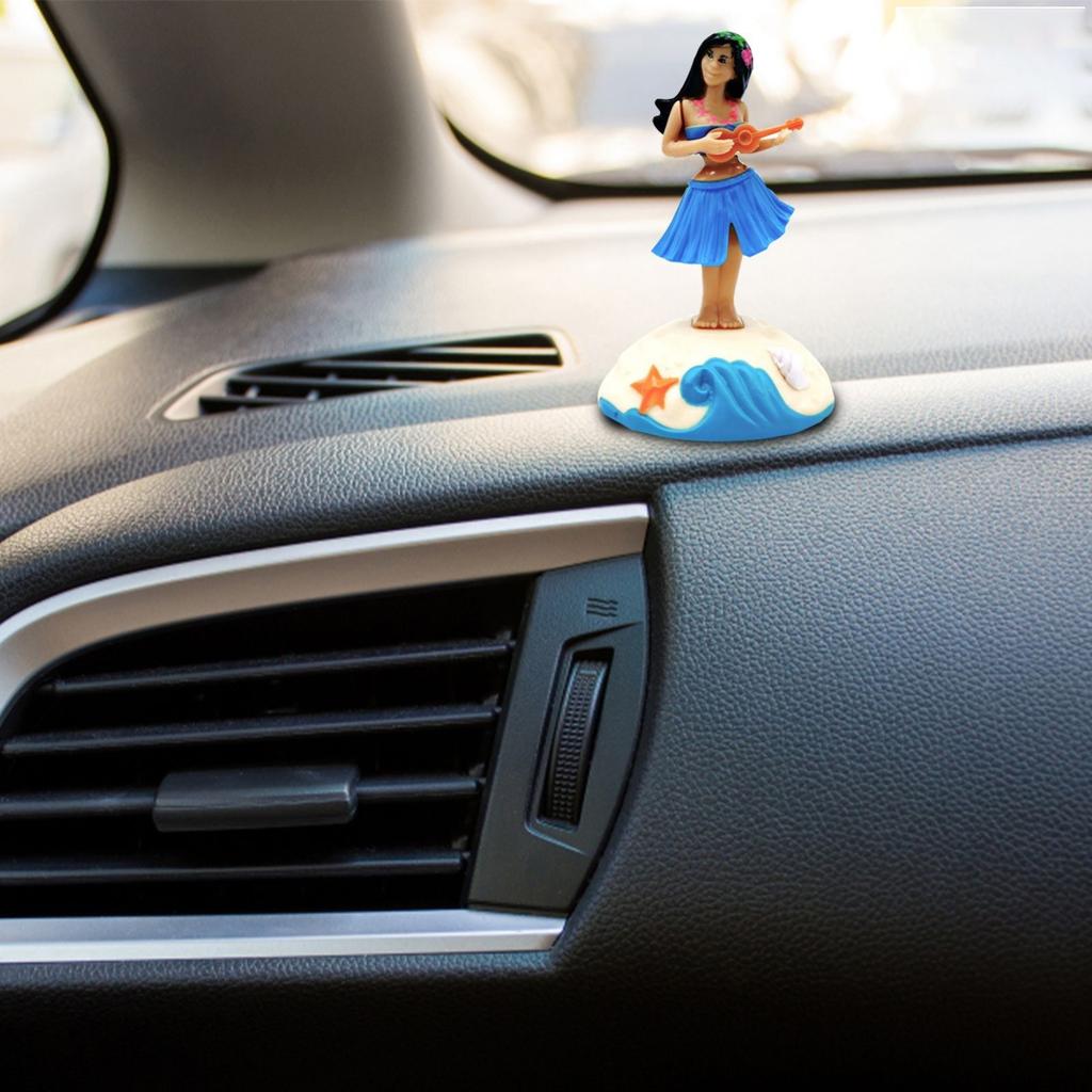 Hawaiian Swing Grass Skirt Bobblehead Car Ornament Cartoon Gift Children's Toy Car Decoration