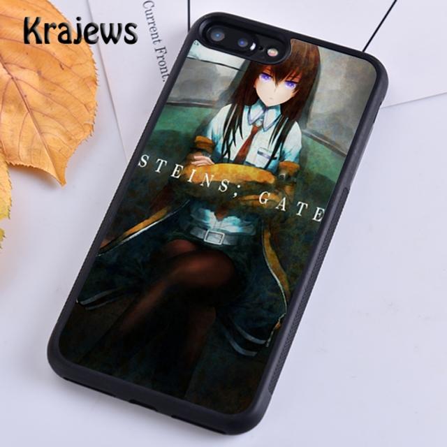 Krajews Steins Gate Anime Soft Phone Case Cover For iPhone 14 5 SE 6s 7 8 Plus XR XS 11 12 13 Pro Max Samsung S21 S22ultra Plus