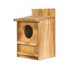 Handcrafts Wooden Bird Feeder Owl House Nest Box For Parrots Outdoor Garden Decoration Tree Mounted Bird Feeding Station