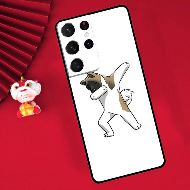 Animal Cartoon Akita Dog Case For Samsung Galaxy S25 S26 Ultra S21 S22 S20 S23 S24 Ultra Plus S10 S25 FE Cover Funda