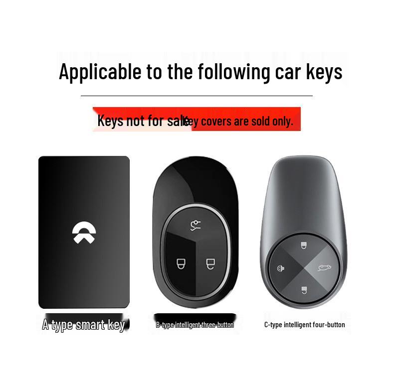 Nio Key Case Compatible with ET5, ET7, ES6, ES7, ES8, EC6 2025 Models - Carbon Fiber Texture Shell