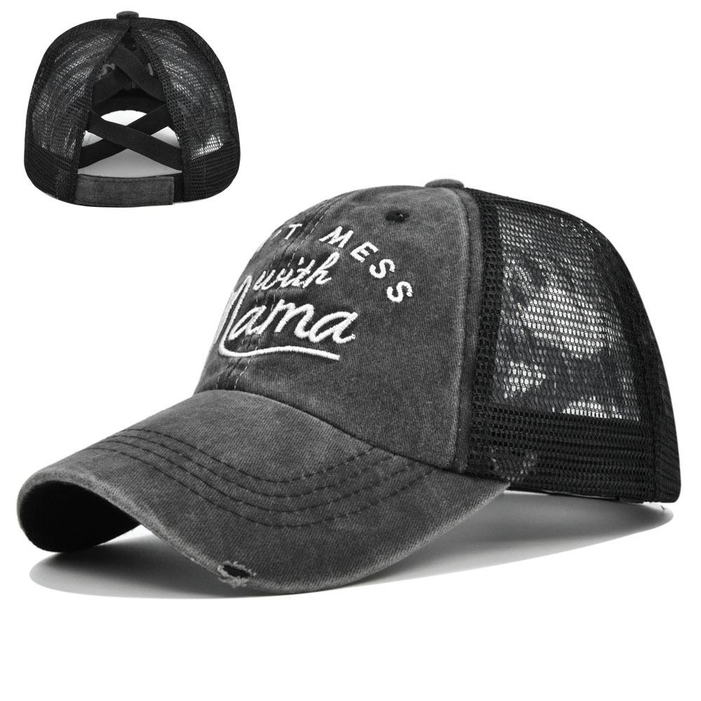 

Hat Duck Tongue Letter Embroidered Baseball Hat Mesh Hat Cotton Cool Material чорний