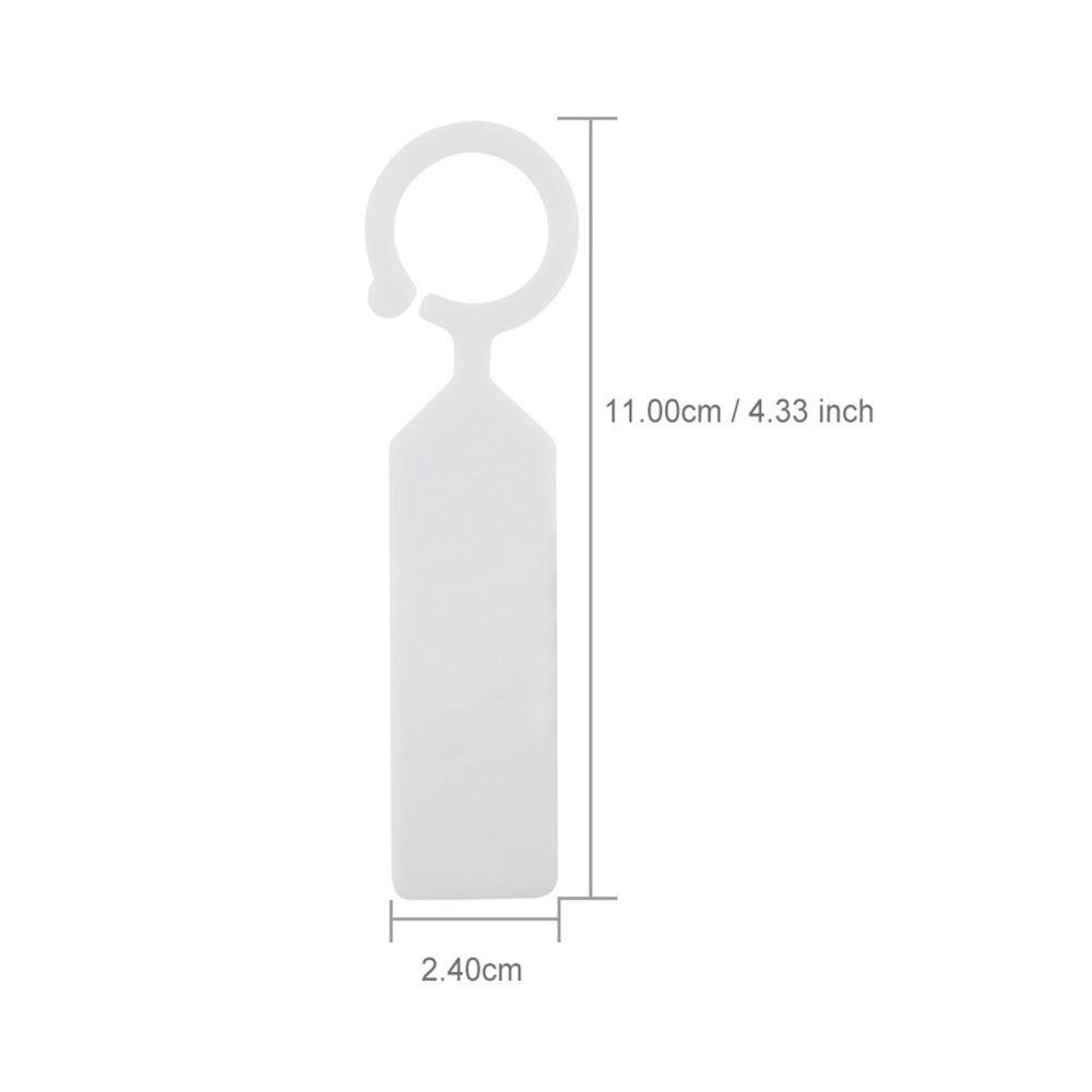 

200PCS Plastic Plant Labels Lightweight Reusable Hanging Plant Labels Easy To Clean Writable Plant Tree Nursery Tags белый