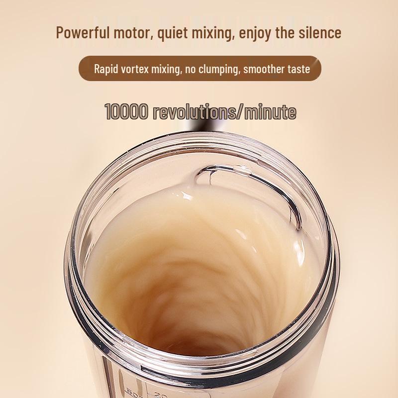 Portable Electric Protein Shake Cup with Automatic Mixing for Sports and Milkshakes