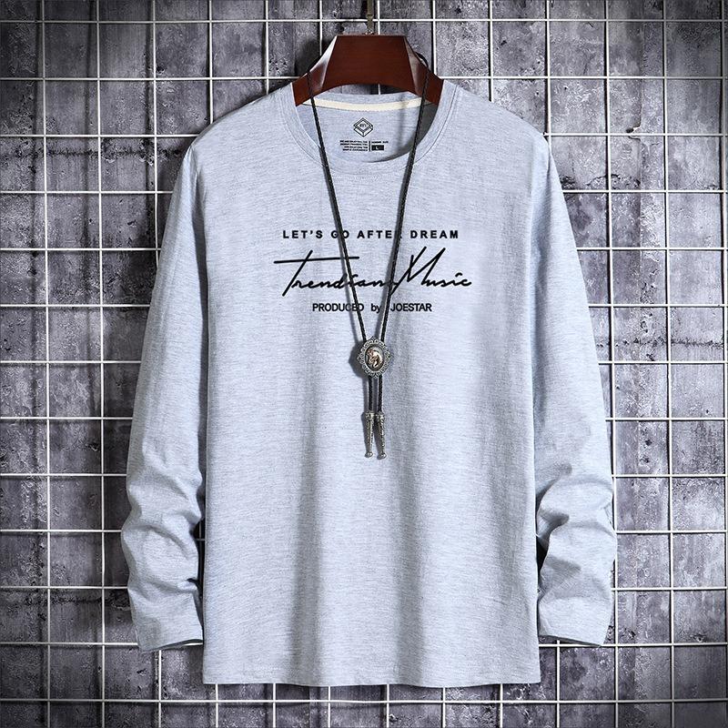 HNXC Men's Fashion Casual Autumn/Winter O-Neck Long Sleeve Blouses & Shirts Classic Exquisite