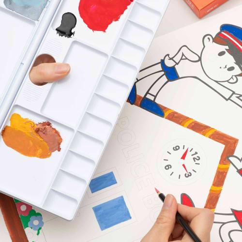 Pentel Paint Poster Color 12 Color Set (2 White) WPR-12