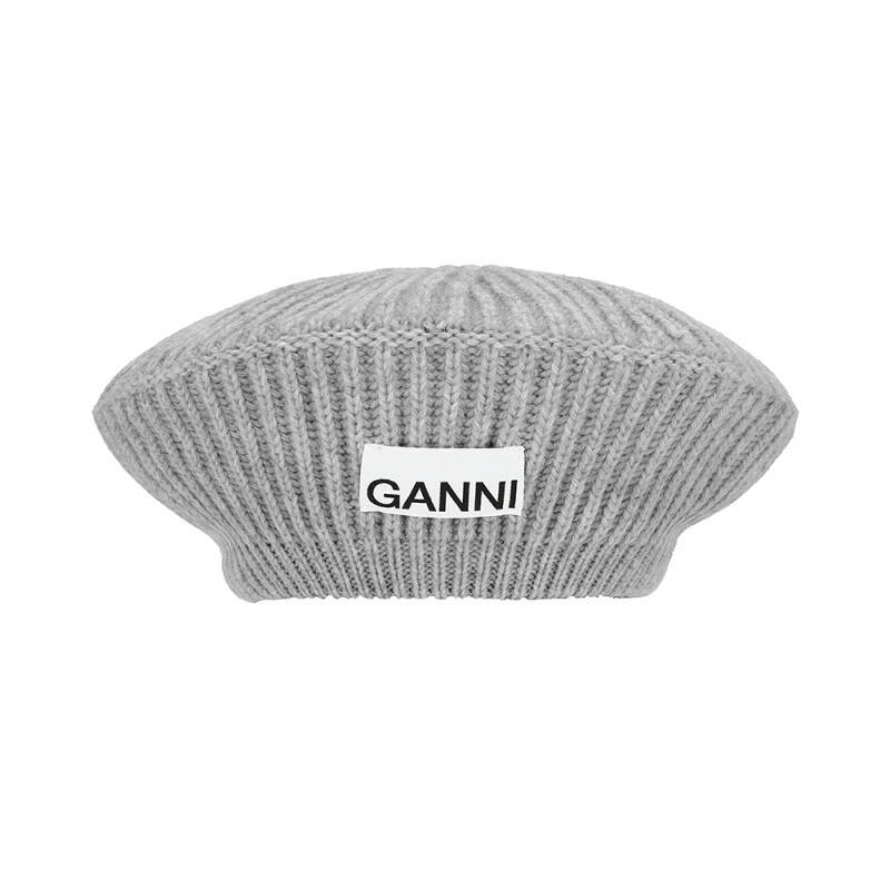 Ganni GANNI Шляпа Берет Структурированная Шерсть A4430 921 A4430 921