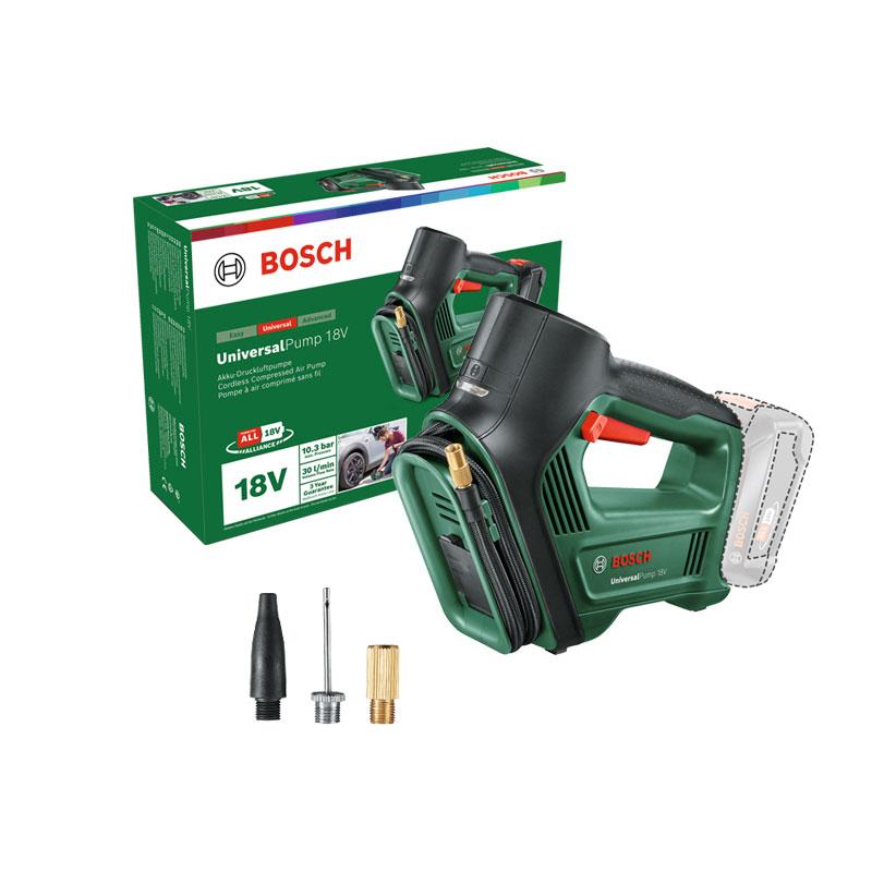 Bosch Bomba universal sem fio inflação 18V sistema de energia íon-lítio com bateria