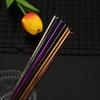 3Pcs Reusable Coloful Straw Set Stainless Steel Straw Straight Bent Drinking Straw With Cleaning Brush Home Bar Accessory
