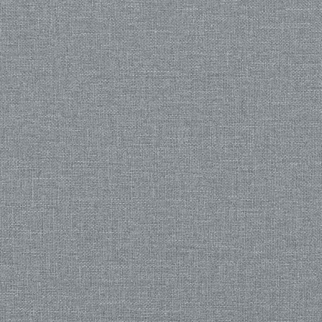 Back Cushion Light Grey 100 x 19 x 50 cm Fabric