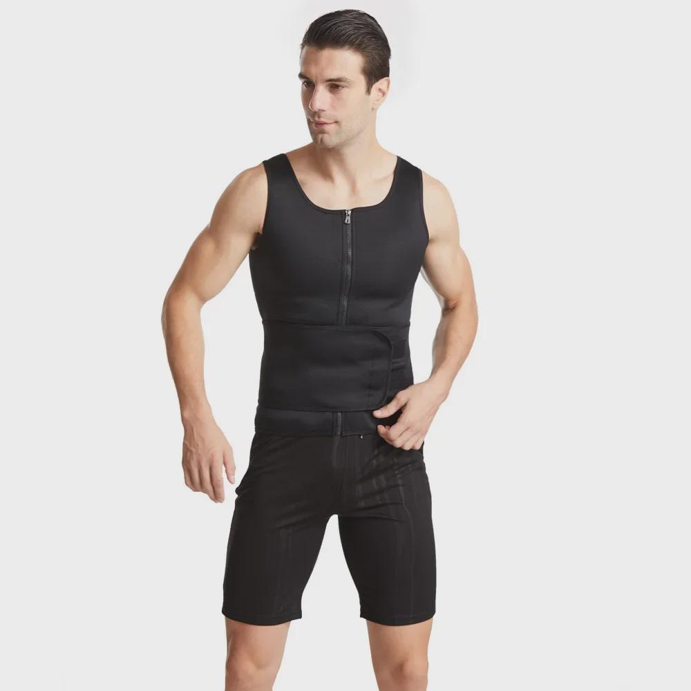 Schlankheitsweste für Herren: Zweireihiger Body Shaper & Sportkorsett zum Verstecken des Bierbauchs