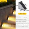 80 * 80 * 55mm Atmosphere decoration Lamp Courtyard Bright  Anti-theft Solar Staircase Lighting Device Outdoor Waterproof Staircase Lights