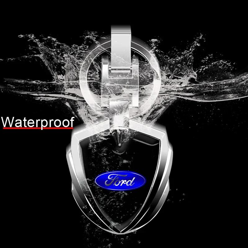 2025 Hett För Ford Ny Lyxig Metalllogotyp Nyckelring Bilnyckelring För Ford Focus 2 MK2 3 4 MK3 MK4 ST Mondeo Festiva Fusion Kostym Fies