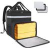 Large Capacity Insulated Backpack for Food Delivery, Oxford Fabric Pizza Bag with Cooler, Rider Shoulder Bag for Takeaway