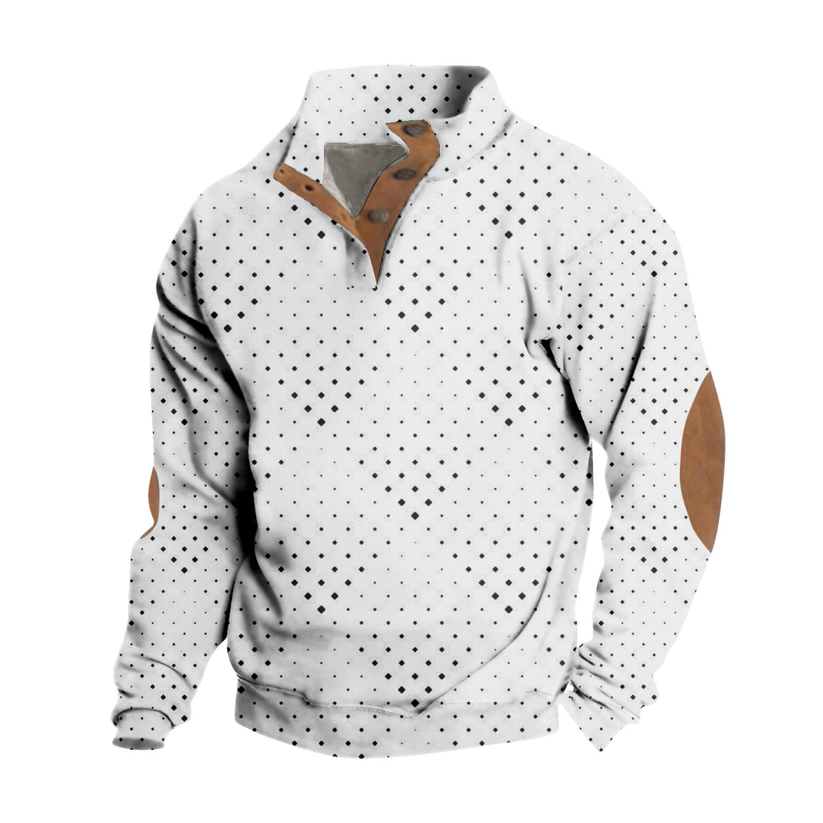 

Весенне-осенняя мужская толстовка с воротником-стойкой на открытом воздухе, повседневные свитера, топы XL белый