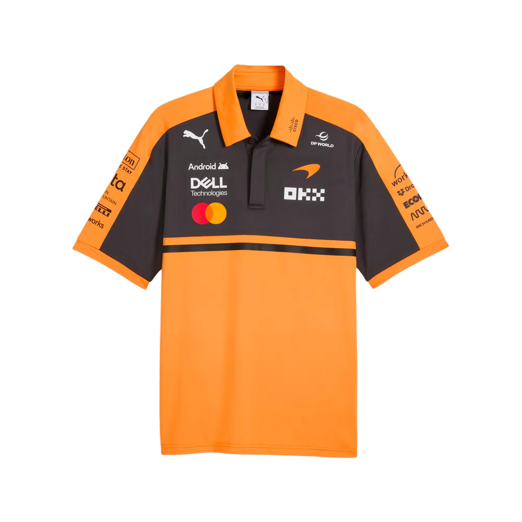 Puma X McLaren Racing Replica F1 Polo Shirt Men tops 713951-01 L