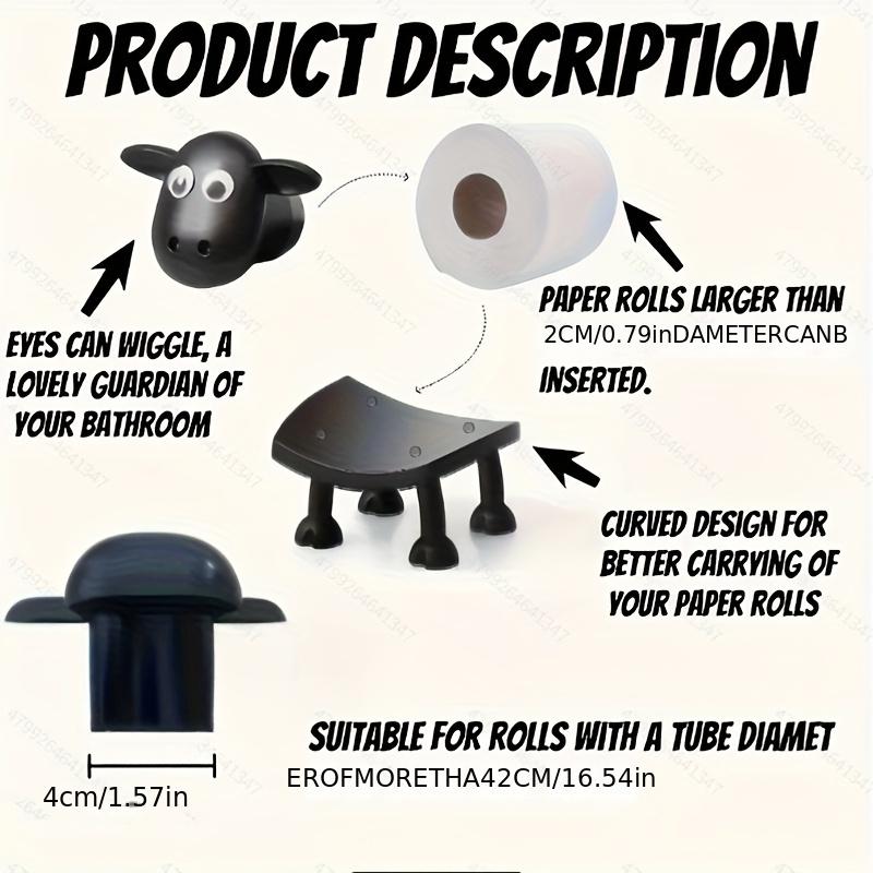 2/3pcs 3D Printed Cute Lamb Tissue Holder, Very Adorable Bathroom Tissue Rack, Suitable for Valentine's Day, Halloween and Other Holidays