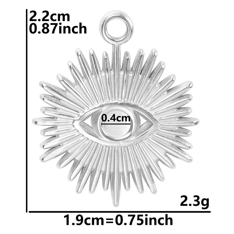 5pcs Bedeltjes Never Fade Heart Sun Moon Star Charms For Jewelry Making Bulk Phase Of The Moon Pentagram Stainless Steel Pendant