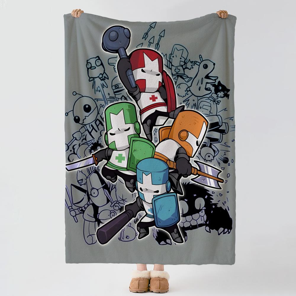 Spiel C-Castle Crashers-S Werfen Dicke Gemütlichkeit Flanell Steppdecke, Mehrzweck-Nutzung Innen Außen Tägliches Nickerchen