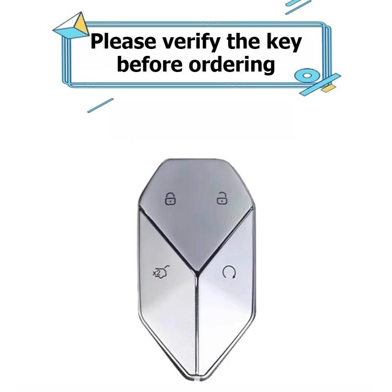 For BYD Equation Leopard 5 8 Titanium 3 7 Carbon Fiber Texture Zinc Alloy Car Key Case Car Keychain Shell Interior Accessories
