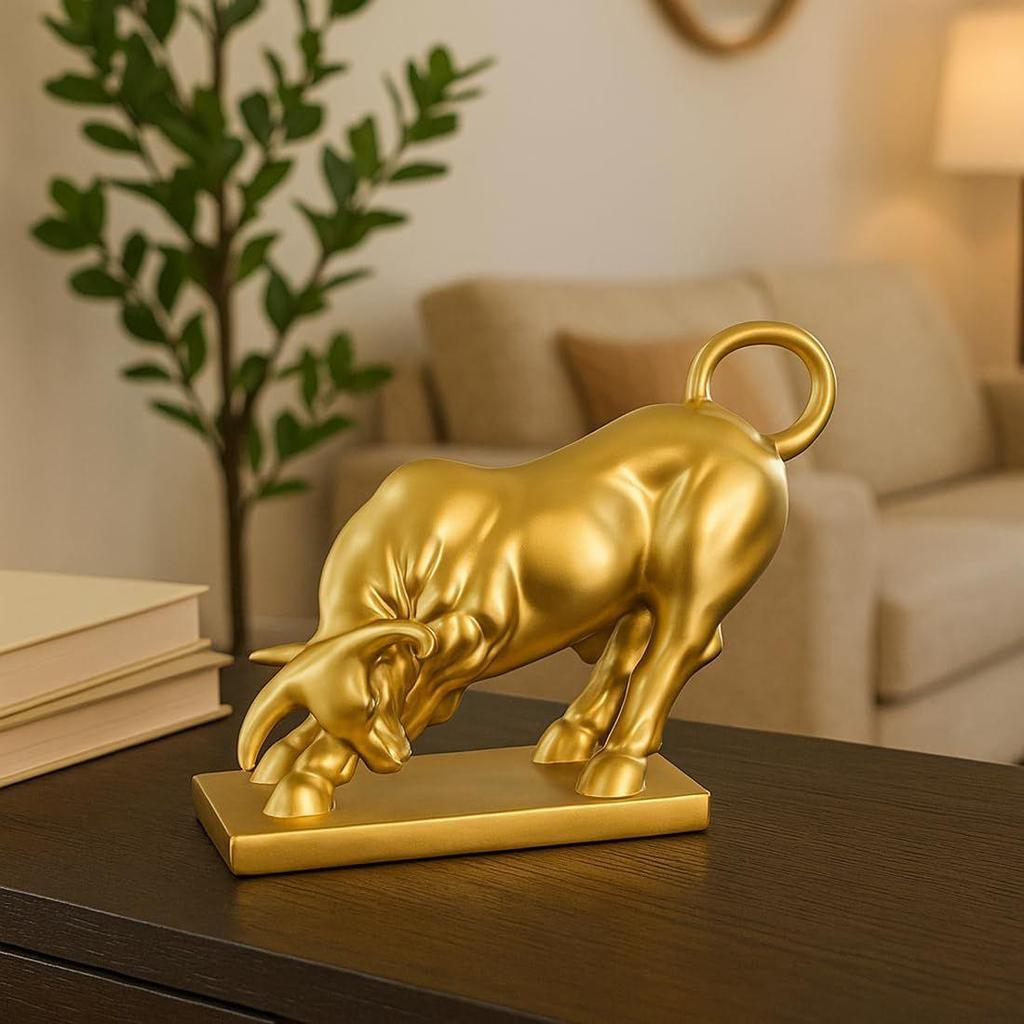 Bull Statue for Home Decor - Aesthetic Showpiece - Decorative Sculpture for Home Decor & Office Decor