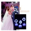 6Pcs Waterproof Submersible String Lights LED Diving Lamp 20 Light 2 Meter Copper Wire Silver Plated for Night Party Wedding