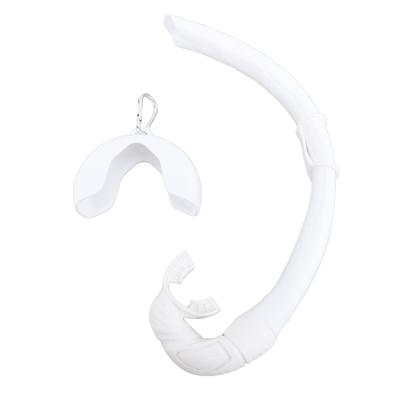 Freediving Snorkel Silicone Foldable Snorkel Roll Up Snorkel Wet Breathing Tube for Swim Training