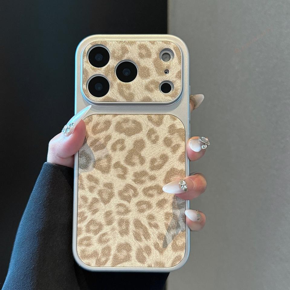 New Big Windows Leopard Phone Case For For Iphone 17 Air 11 12 13 14 1 16 Pro Max Plus Official Leather Len Camera Protector Cover